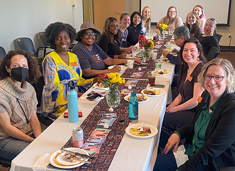 Healthyhorns staff at Black History Month Lunch