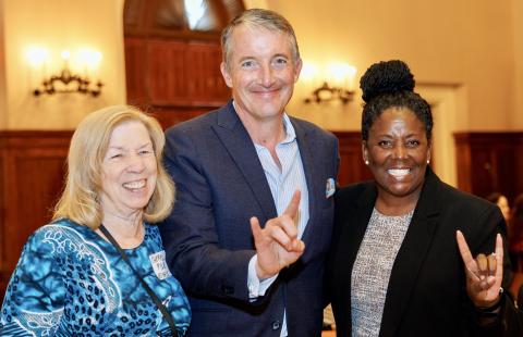 Cheryl Pyle, President Jay Hartzell, Soncia Reagins-Lilly