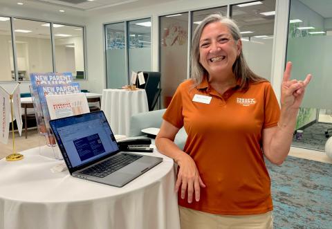 Susie Smith (Texas Parents) at Coffee and Conversation: International Longhorn Families Welcome Open House