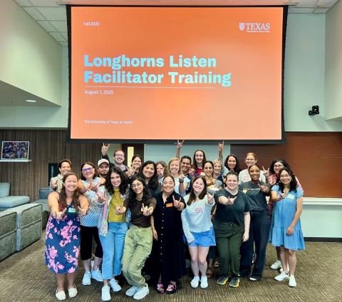 Students at the Longhorns Listen Training