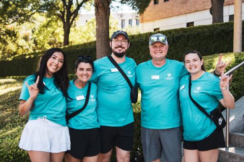RecSports staff at Party on the Plaza