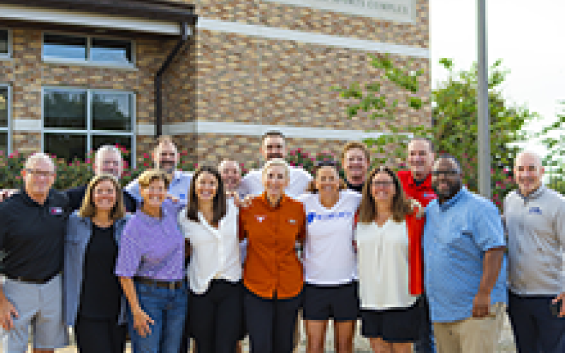 Jennifer Speer (center front, Recreational Sports) with the Southeastern Conference campus recreation directors