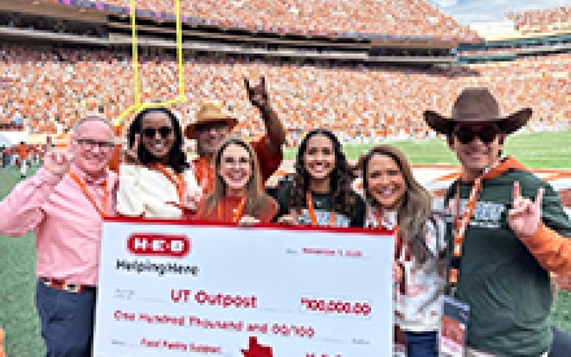 H-E-B gift to UT Outpost at Vanderbilt game
