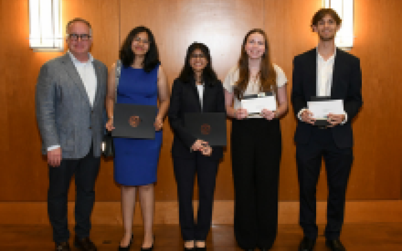 Award recipients with VP John Dalton