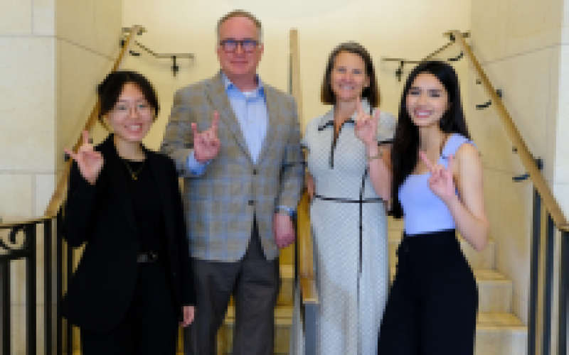 Vick recipients with VP John Dalton and Stuart Vick Smith